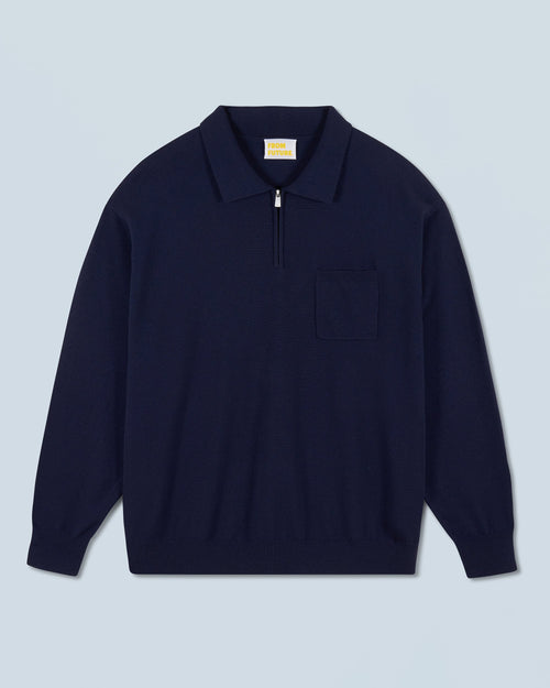 Pull Col Camionneur H24 - Navy - Homme