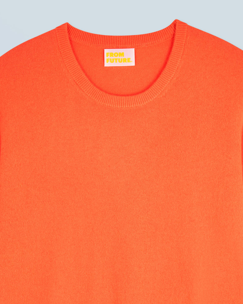 Pull Col Rond Basique H24 - Utopic Orange - Homme