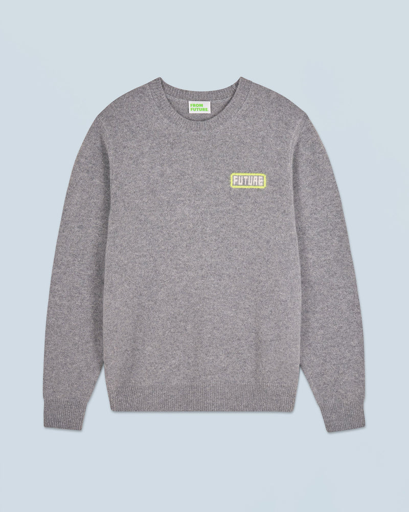 Pull Col Rond H24 - Gris Chiné Foncé - Homme