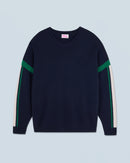 Pull Col Rond H24 - Navy - Homme