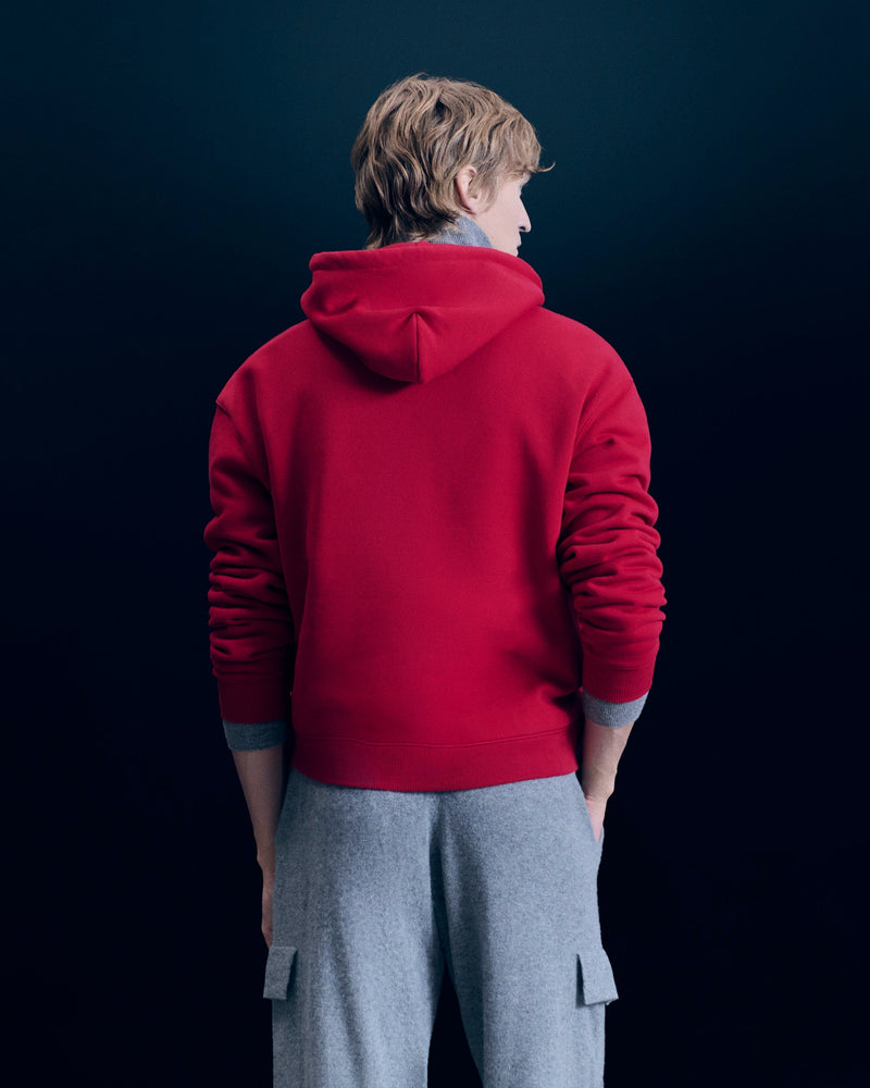 Sweatshirt Hoodie Ski Club H24 - Homme - Dark Red