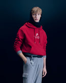 Sweatshirt Hoodie Ski Club H24 - Homme - Dark Red