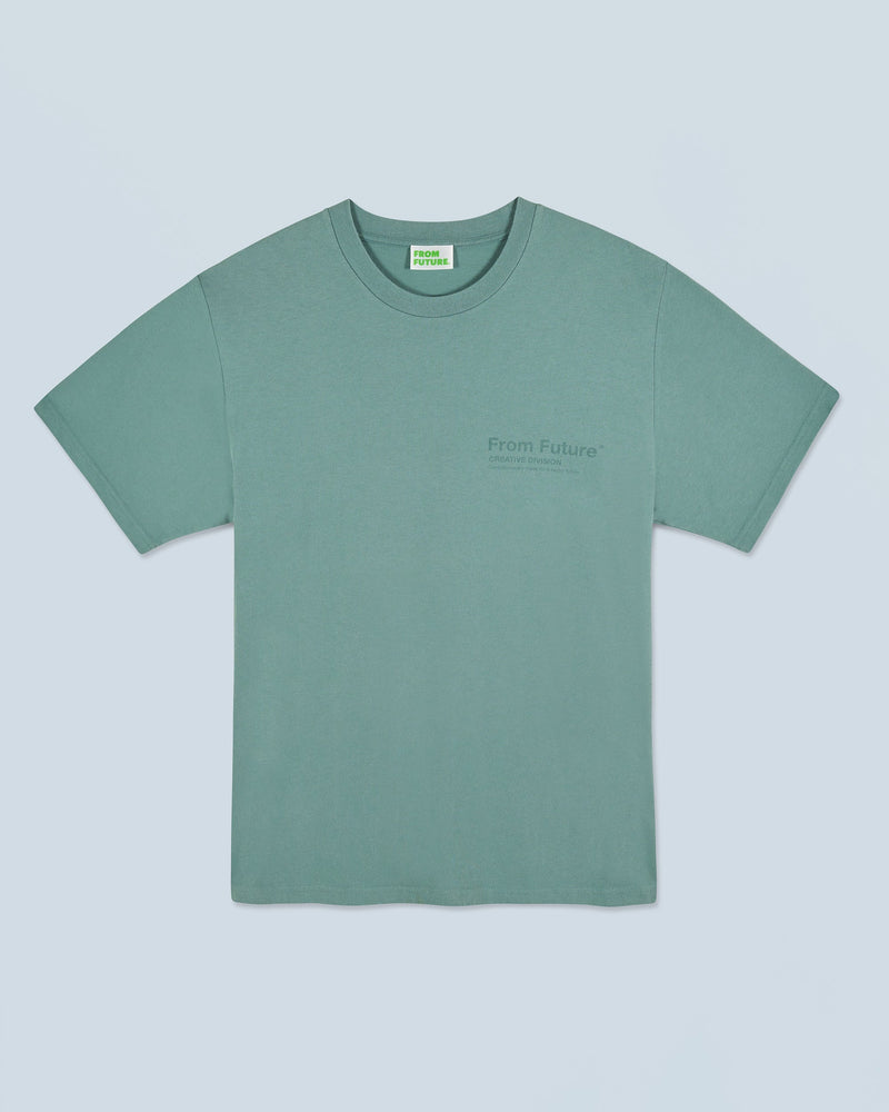 T-Shirt Col Rond From Future Creative Division H24 - Homme - Washed Green Am