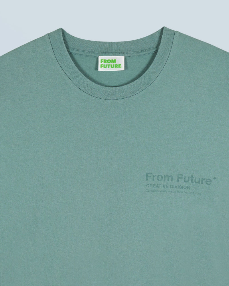 T-Shirt Col Rond From Future Creative Division H24 - Homme - Washed Green Am