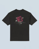 T-Shirt Col Rond Manches Courtes Roses H24 - Homme - Washed Black