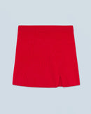 Jupe Mini En Cachemire Brossé H24 - Femme - Hot Red