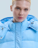 Outerwear Doudoune Craquelée H24 - Femme - Baby Blue