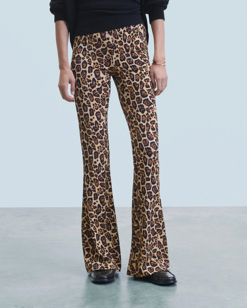 Pantalon Flare Jersey H24 - Hot Leopard - Femme