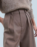 Pantalon Large Tailoring H24 - Femme - Taupe