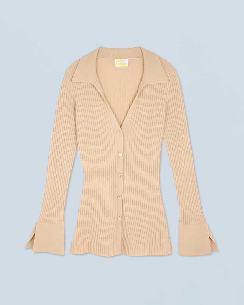 Pull Cardigan H24 - Beige - Femme