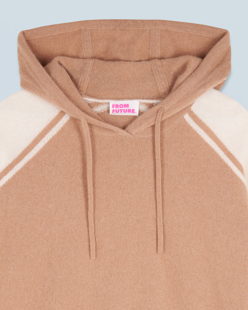 Pull Hoodie H24 - Camel - Femme