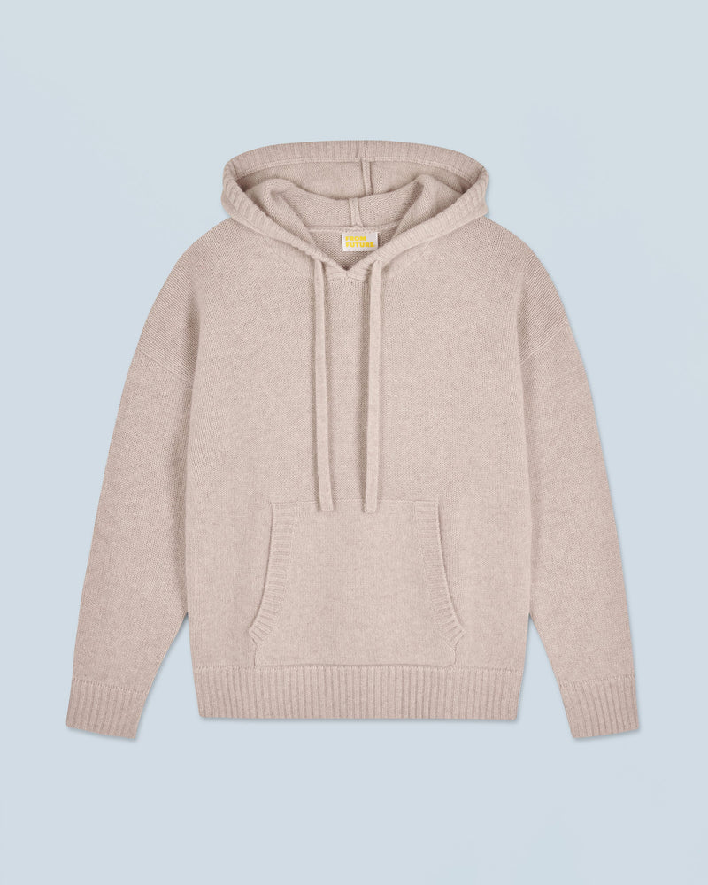 Pull Hoodie H24 - Beige Chiné - Femme