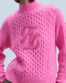 Pull Col Montant H24 - Femme - Dreamy Pink