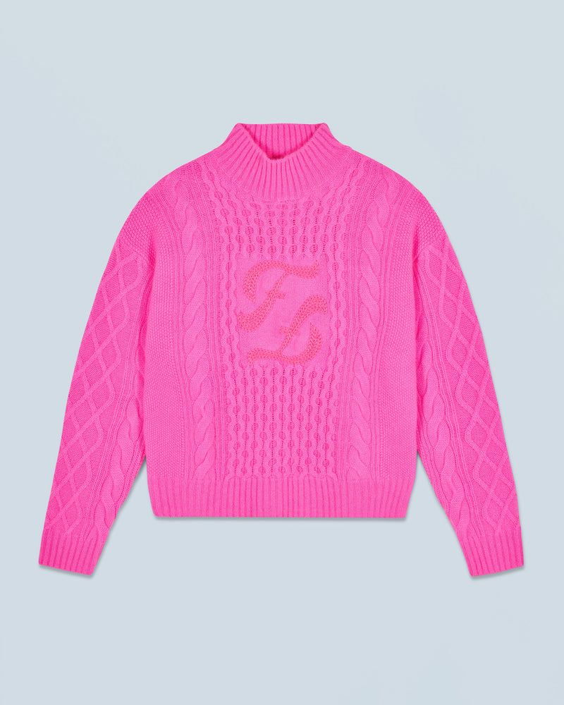 Pull Col Montant H24 - Femme - Dreamy Pink