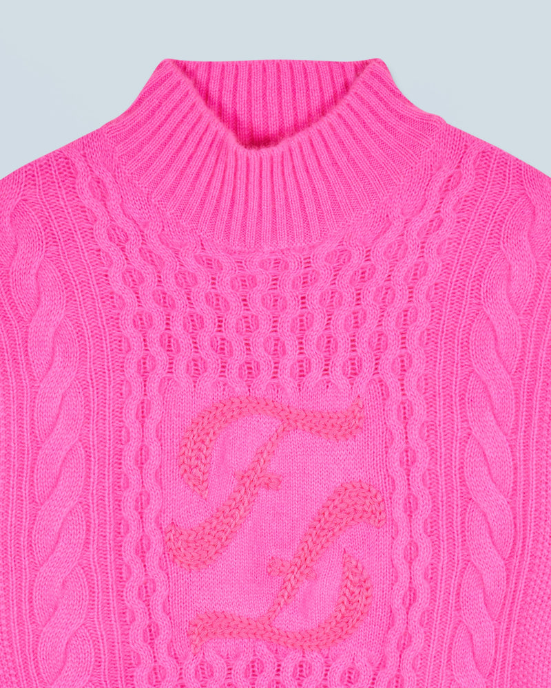 Pull Col Montant H24 - Femme - Dreamy Pink