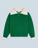 Pull Col Camionneur H24 - Forest Green - Femme