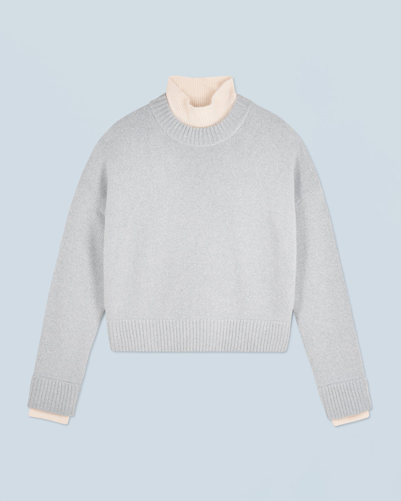 Pull Col Montant H24 - Femme - Grey Stone Moul