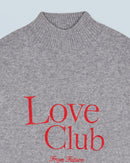 Pull Col Montant Love Club H24 - Gris Chiné Foncé - Femme