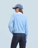 Pull Col Polo H24 - Baby Blue - Femme