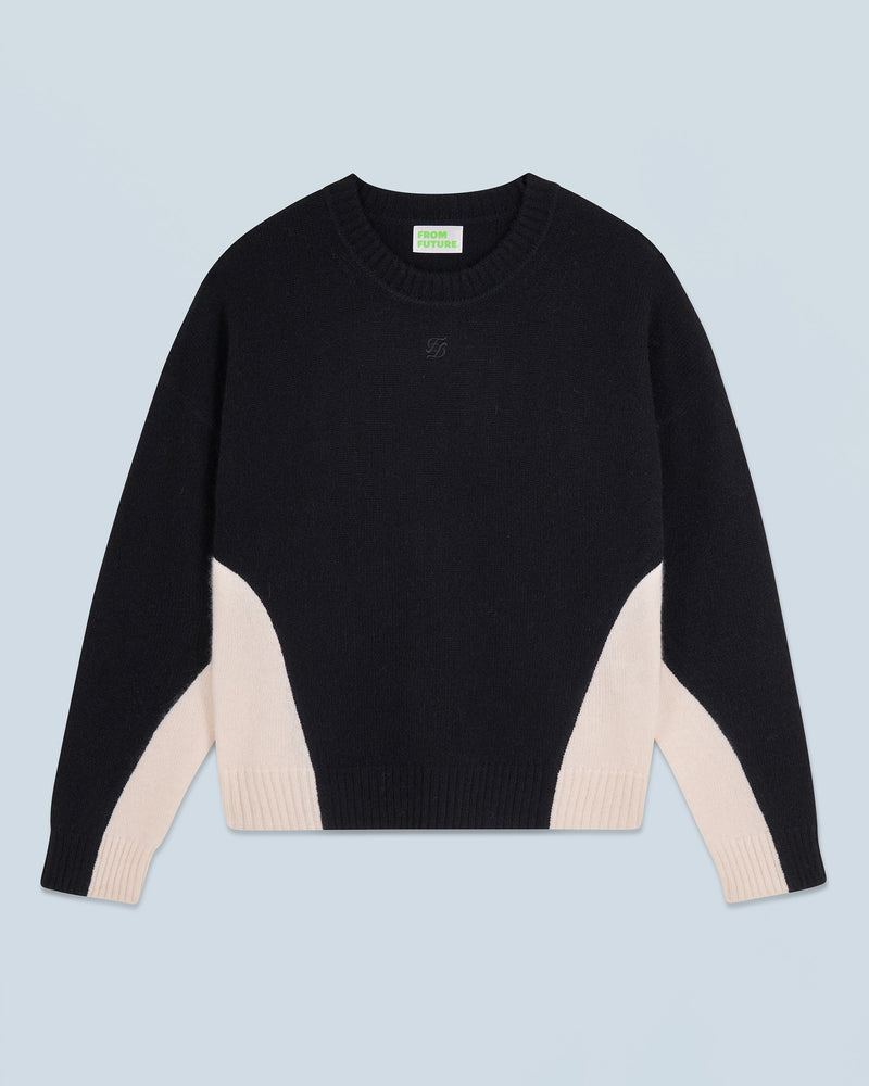 Pull Col Rond H24 - Noir - Femme