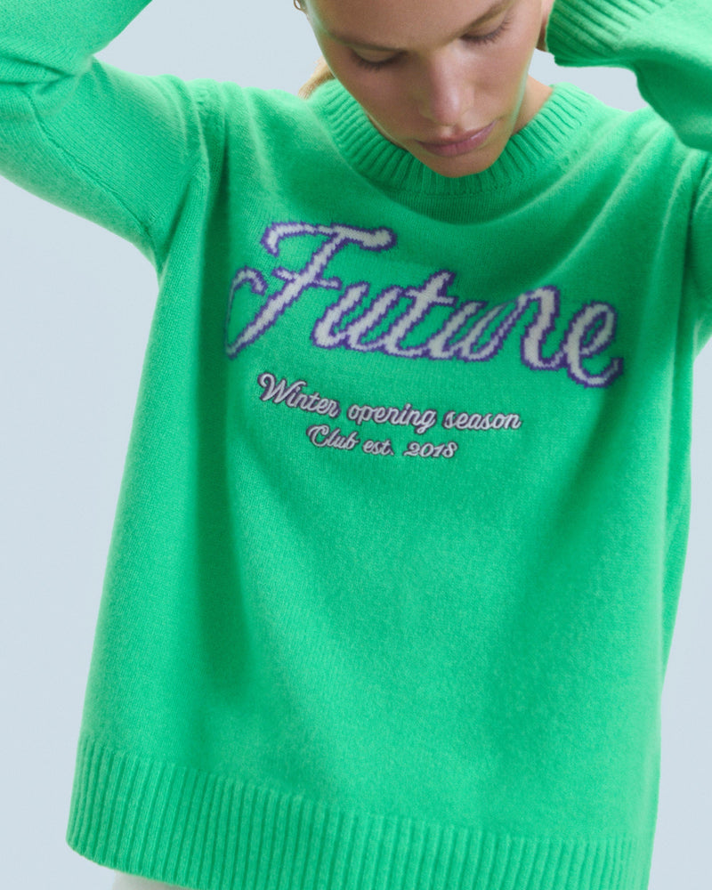 Pull Col Rond H24 - Utopic Green - Femme