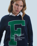 Pull Col Rond F H24 - Navy - Femme