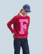 Jersey Cuello Redondo F - Dark Red - 100% Cachemira - Mujer
