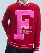 Jersey Cuello Redondo F - Dark Red - 100% Cachemira - Mujer