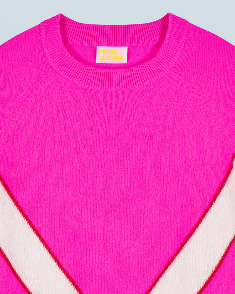 Pull Col Rond H24 - Utopic Pink - Femme