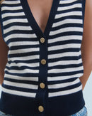 Pull Sans Manches H24 - Navy - Femme