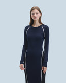 Robe Longue Manche Longue H24 - Femme - Navy