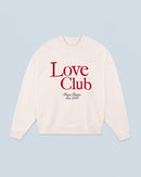 Sweatshirt Col Rond Love Club H24 - Femme - Ecru