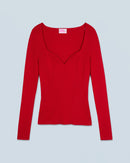 Top Manches Longues H24 - Hot Red - Femme