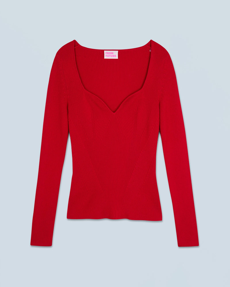 Top Manches Longues H24 - Hot Red - Femme