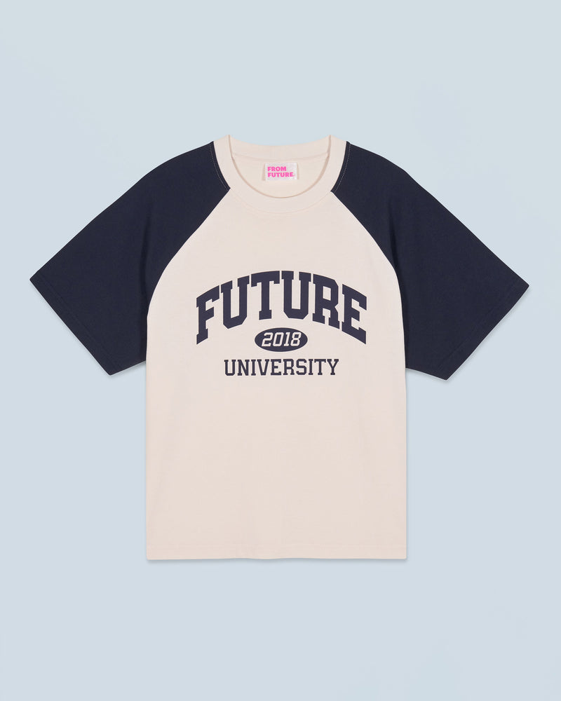 T-Shirt Col Rond Manches Courtes Future H24 - Sable - Femme