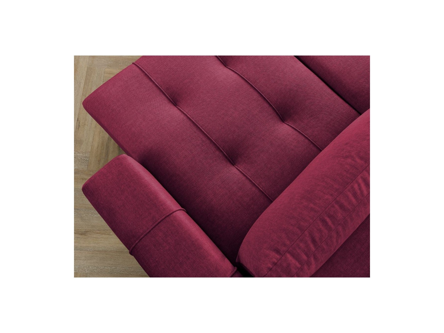 Arsene - Convertible Panoramic Sofa with Storage - Velvet - Right-hand Corner