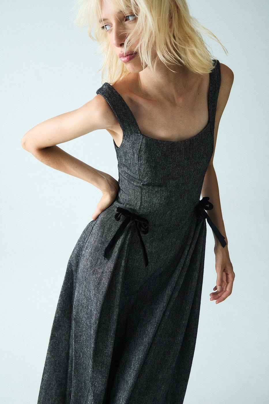 Robe Longue Aurora - Grey