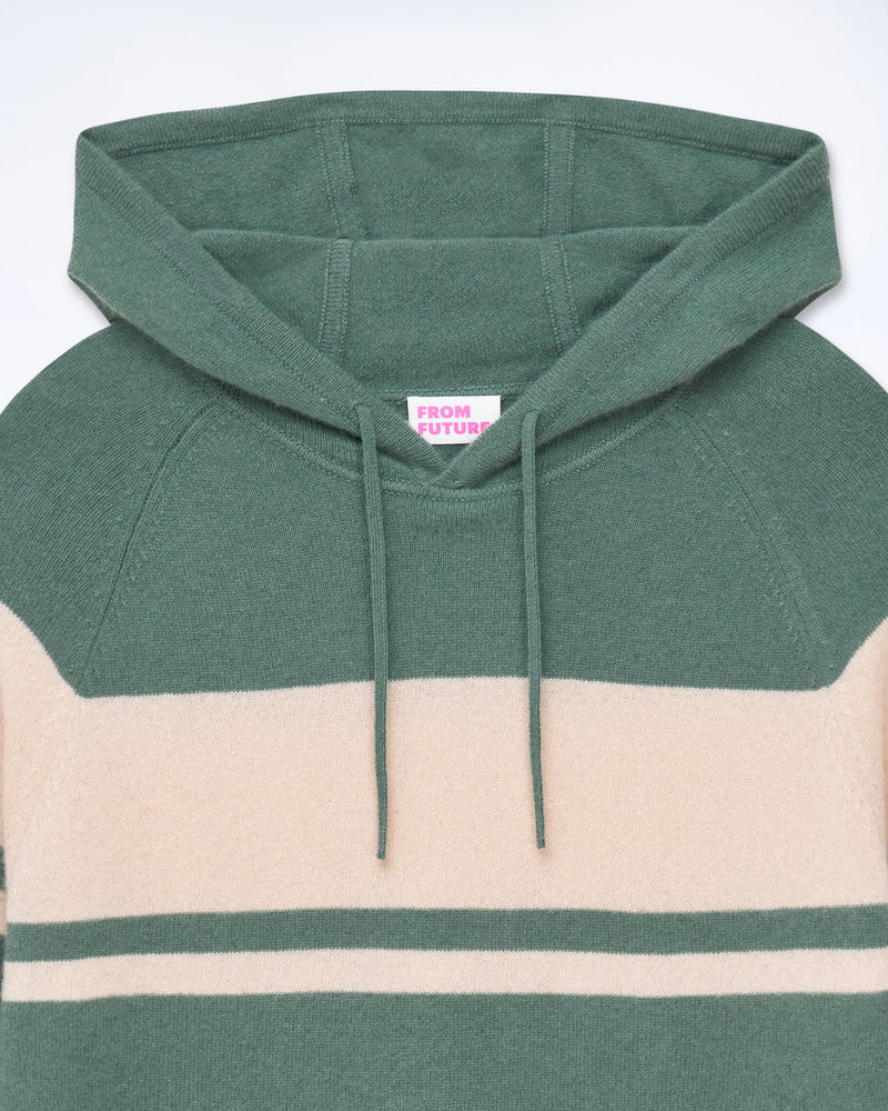 Hoodie Pullover - Washed Green - Man