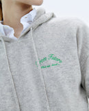 Pull Hoodie From Future World League - Gris Chiné Clair - Femme