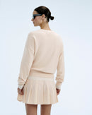 Future Round Neck Sweater - Light Beige - Woman