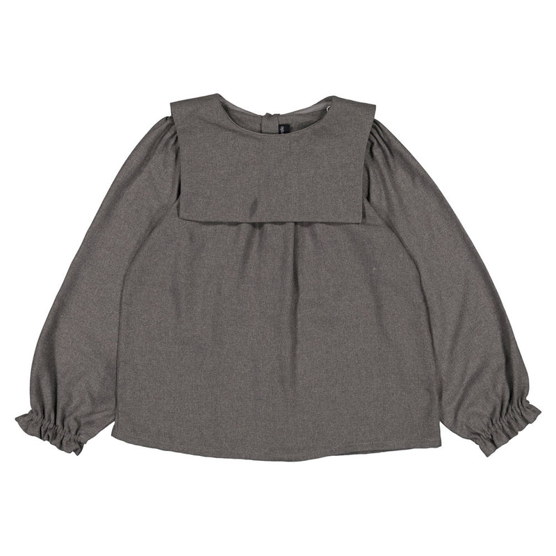 Blouse Marigny Grise Col Marin  - Gris