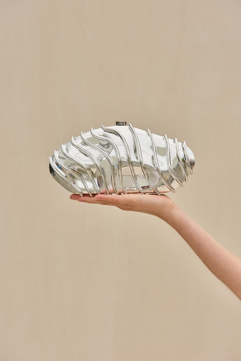 Bolso - Ezara Clutch - Plata Brillante