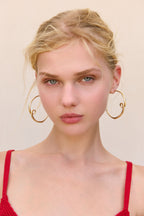 Boucles D'Oreilles Rena - Brushed Brass