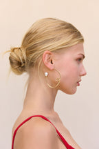 Boucles D'Oreilles Rena - Brushed Brass