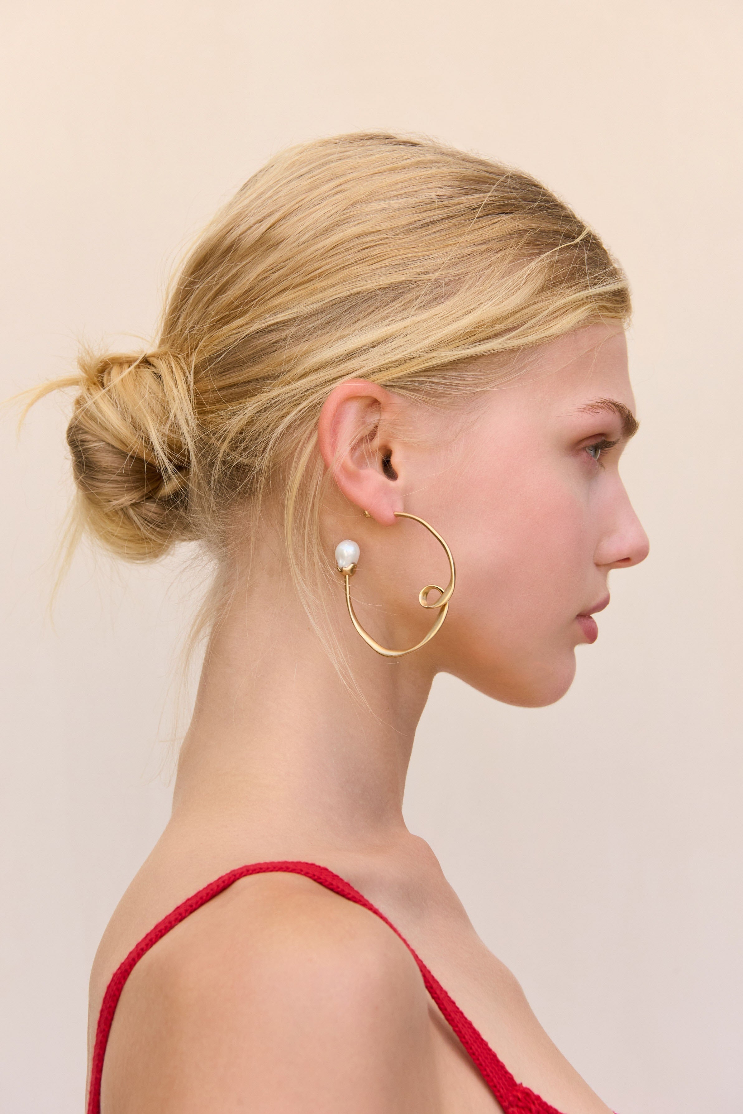 Boucles D'Oreilles Rena - Brushed Brass