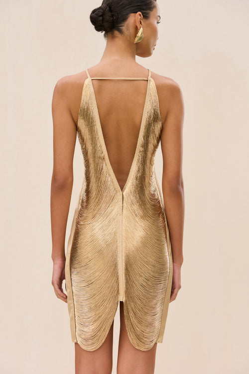 Vestido Mara - Dorado claro