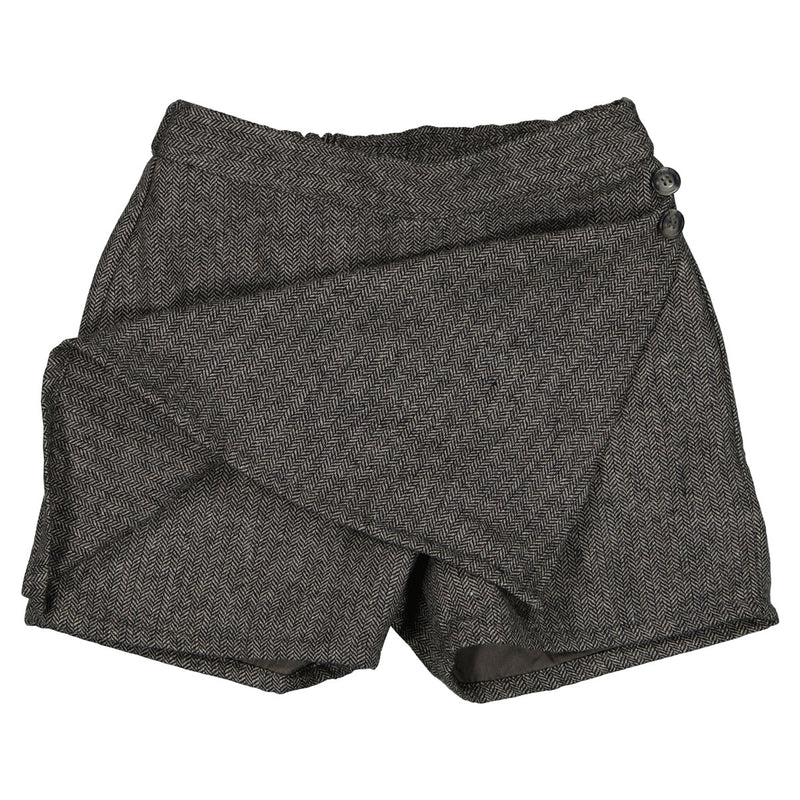 Jupe-Short Pleyel Chevron Gris  - Gris