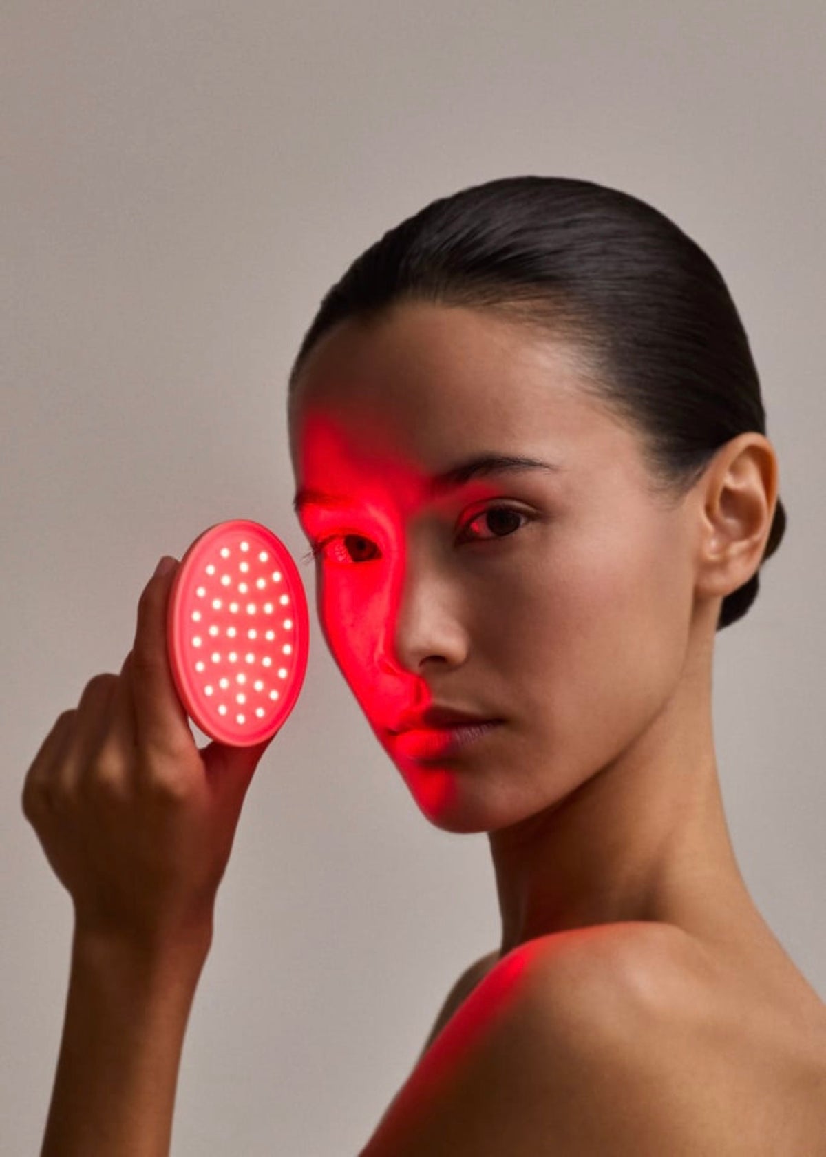 Skincare Led Spot Patch 3 In 1 - Parches De Tratamiento Led 3 En 1 Para El Acné - Arena,Amplio