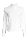 Serene Half Zip Long Sleeve - White