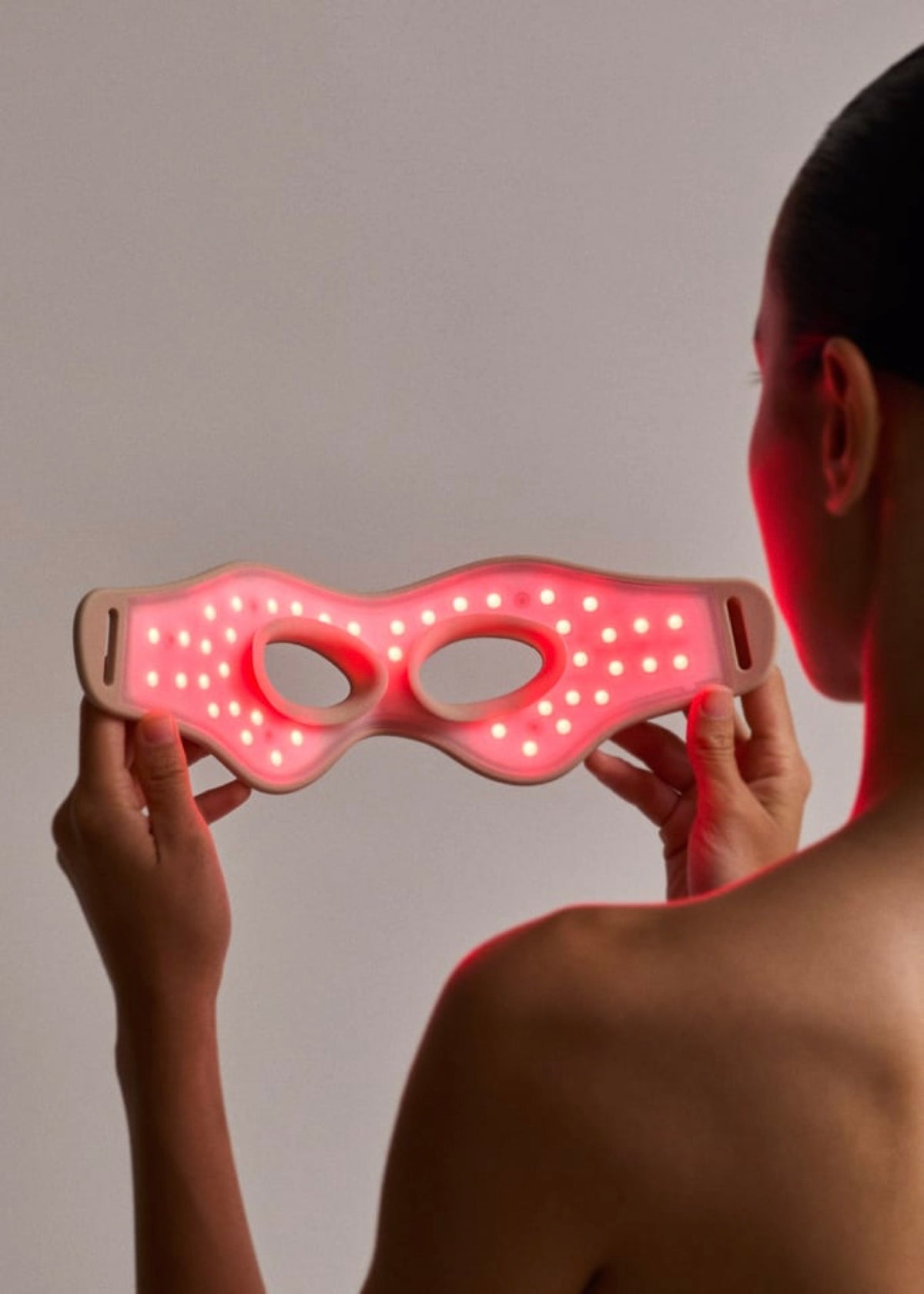 Skincare Led Eye Mask - Antifaz De Tratamiento Led 4 En 1 Para El Contorno De Ojos - Arena